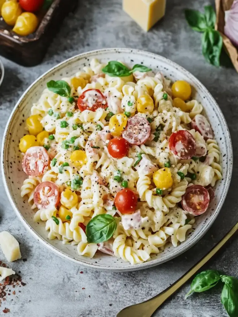Omas Nudelsalat – Der perfekte cremige Genuss für jedes Fest