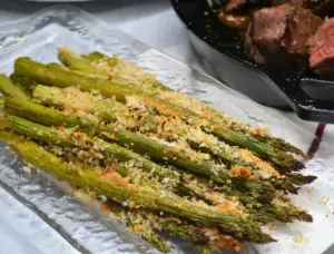 Roasted Parmesan and Panko Crusted Asparagus