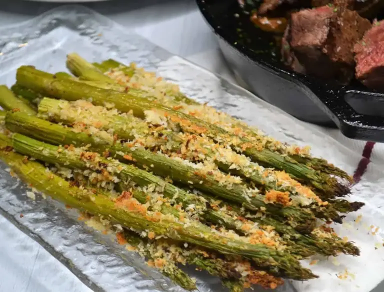 Roasted Parmesan and Panko Crusted Asparagus
