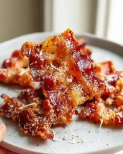 Parmesan Candied Beef Bacon Crackers