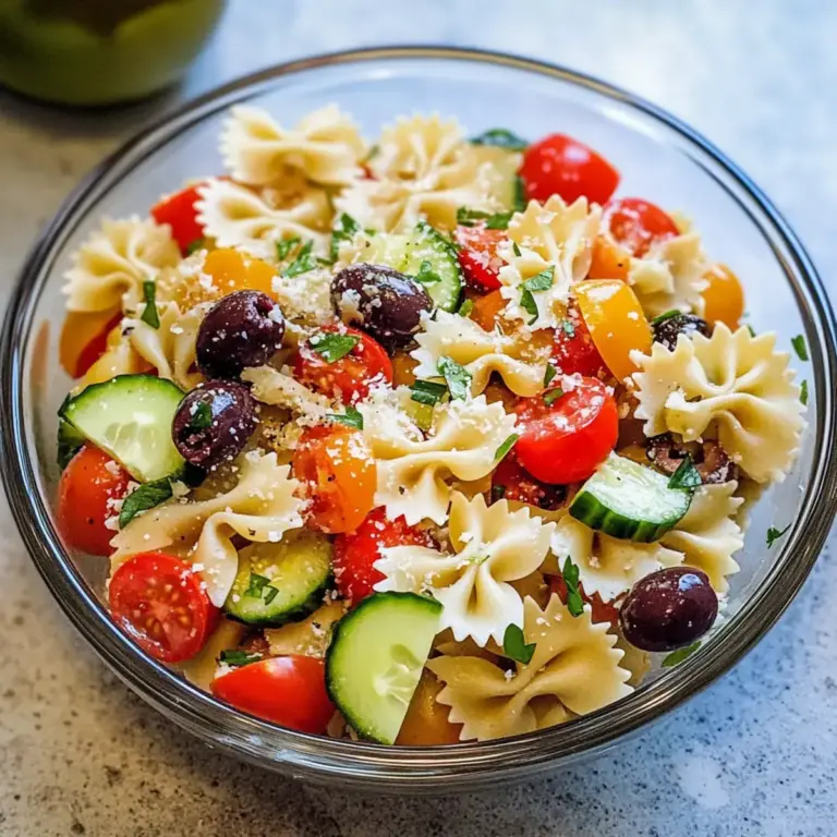 Köstlicher Parmesan Schleifen-Nudelsalat für den perfekten Sommertag
