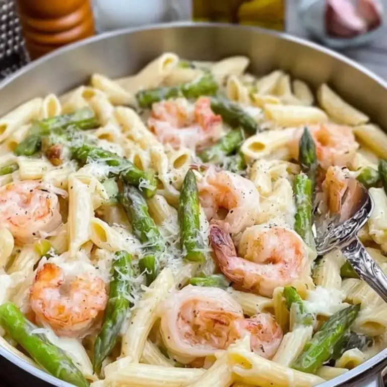 Pasta mit grünem Spargel und Garnelen Rezept – Kochkomplizin