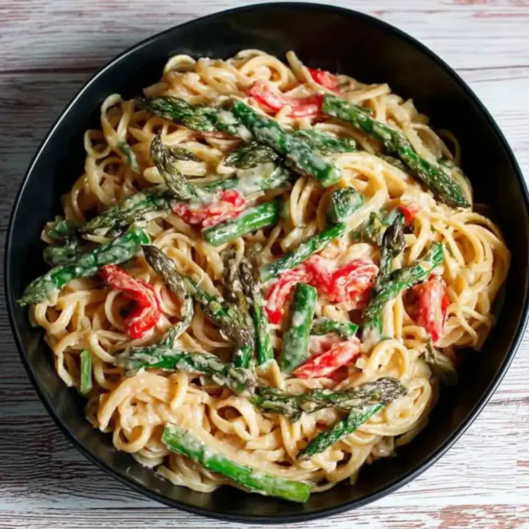 Pasta mit gebratenem grünen Spargel und Paprika – Muma’s Kitchen