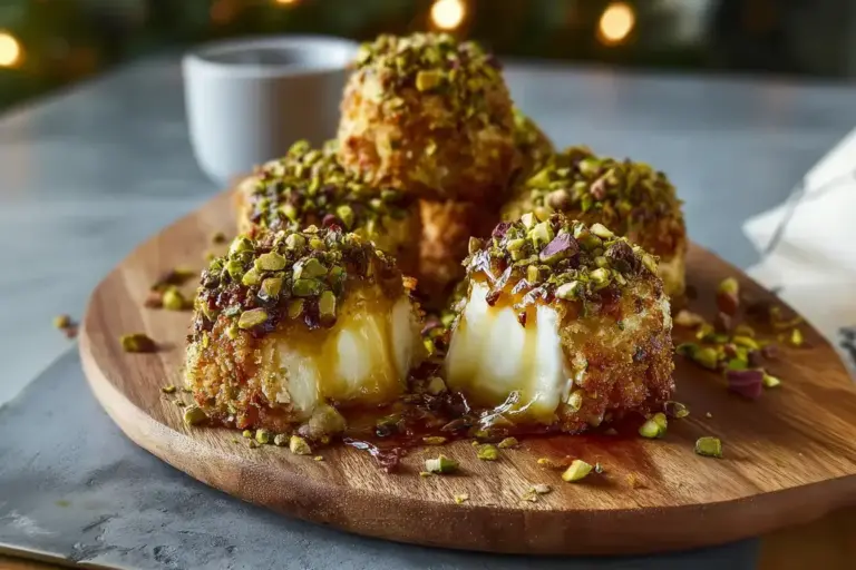 Pistazien Crunch Brie Häppchen Rezept
