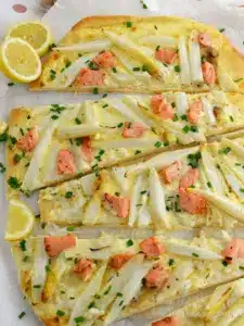 Pizza mit Spargel, Lachs und Hollandaise – Stilettos & Sprouts