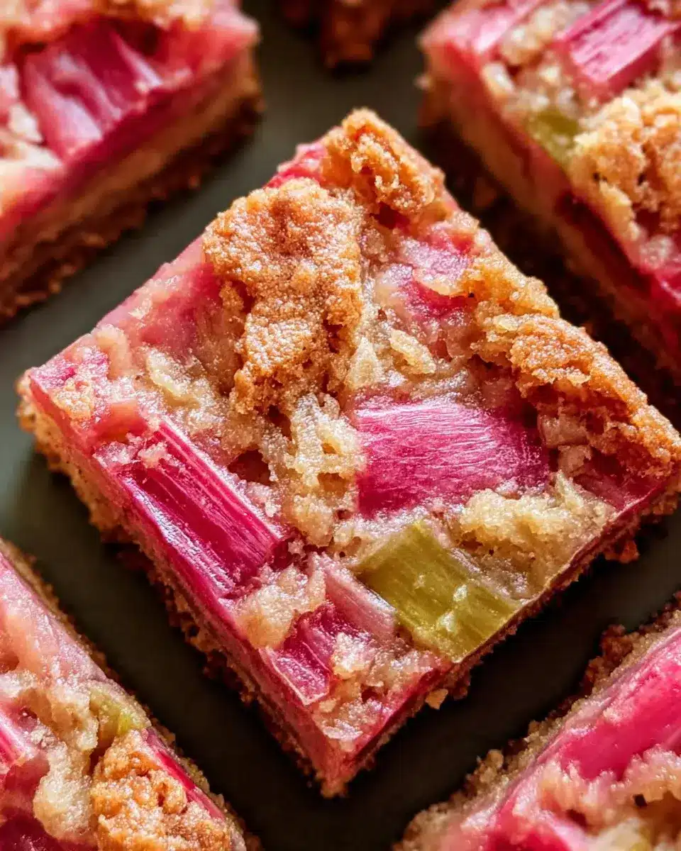 Rezept für Rhabarberriegel