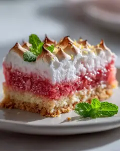 Rhabarber Baiser Frühlingskuchen