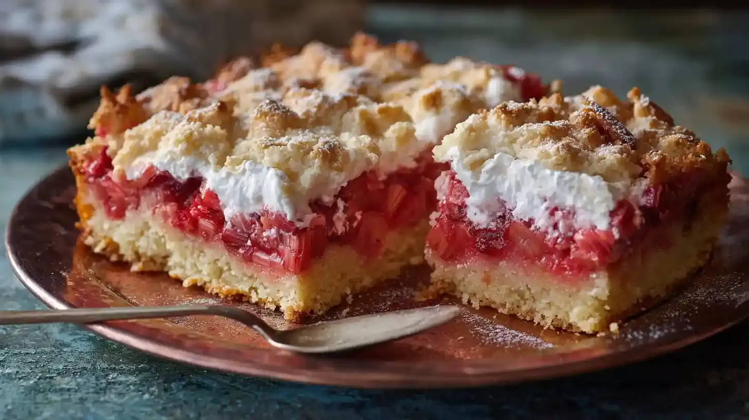 Rhabarber Blechkuchen einfach