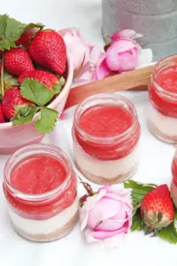 Mega fruchtiges 1 A Rhabarber-Cheesecake Dessert im Glas