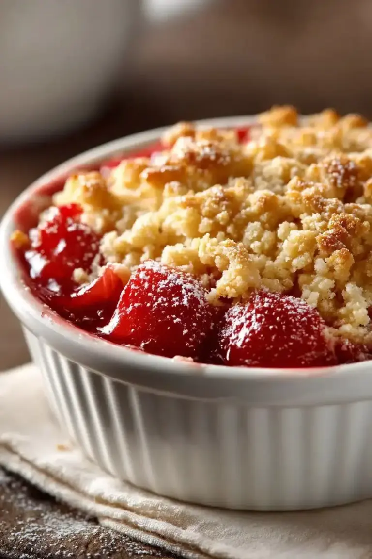 Classic Homemade Rhubarb Crumble Dessert