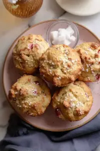 Rhabarber Muffins ohne Butter