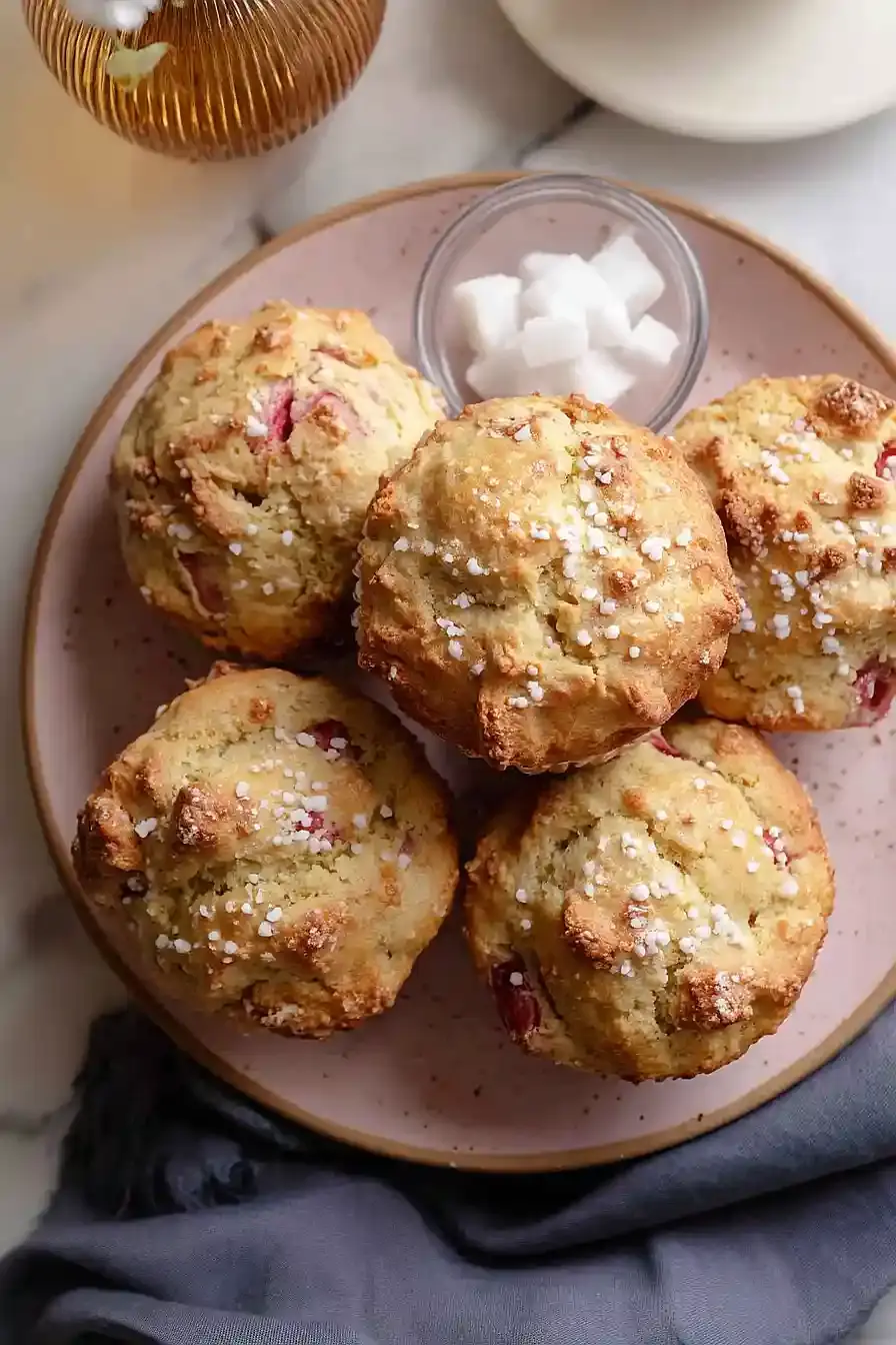 Rhabarber Muffins ohne Butter