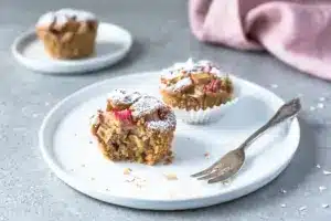 Rhabarber Muffins (Vegan, GF) | NataschaKimberly