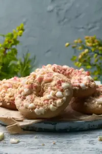 Rhabarber Streusel Taler schlecht gemacht? Einfaches Rezept mit knusprigen Streuseln – Noras Kreationen