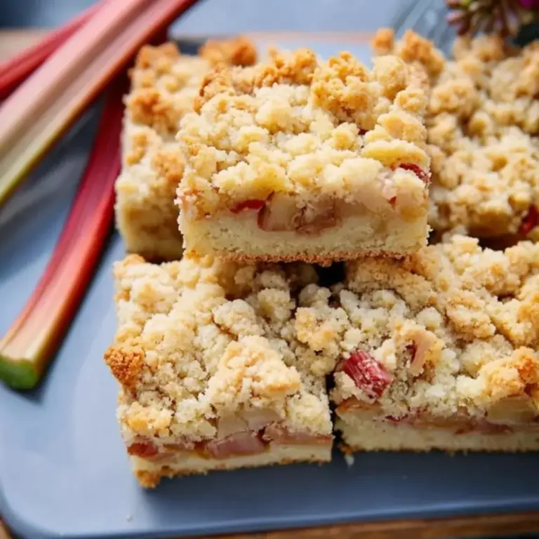 Rhabarber Streuselkuchen