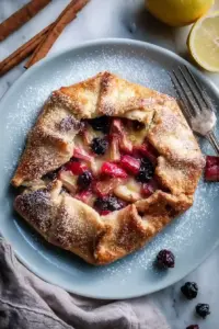 Simple Rhubarb Custard Galette – jesslovescooking