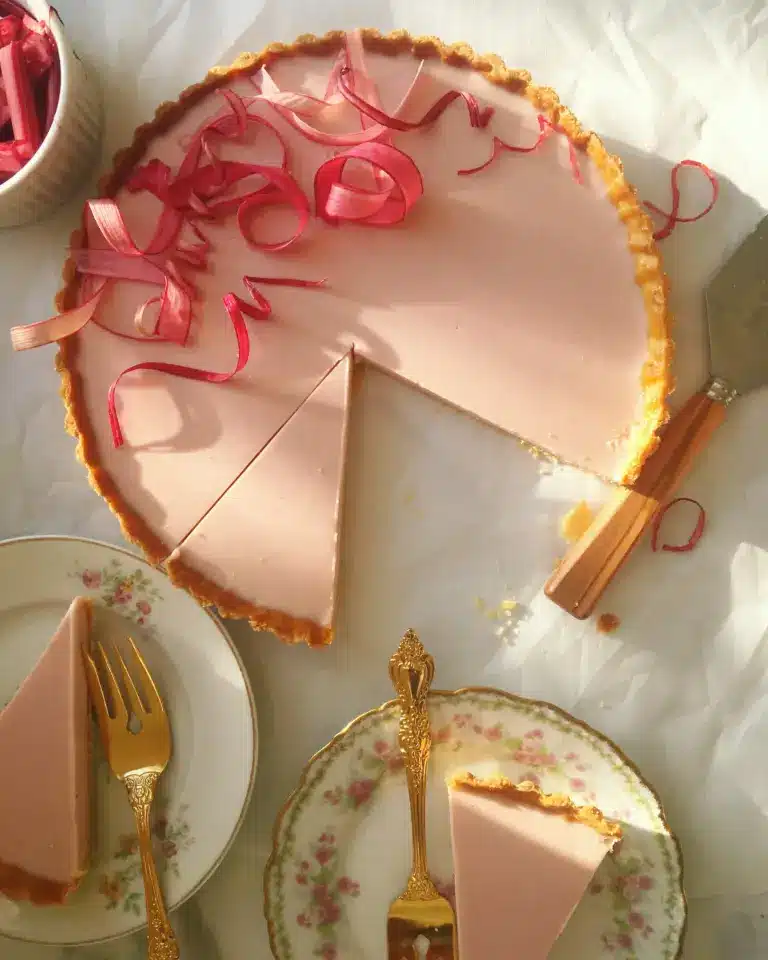 Rhubarb Panna Cotta Tart – Pastry and Prose
