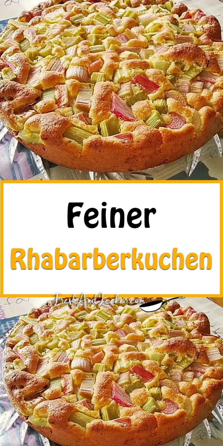 Feiner Rhabarberkuchen
