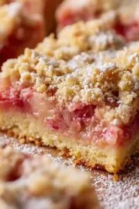 Rhabarberkuchen Riegel