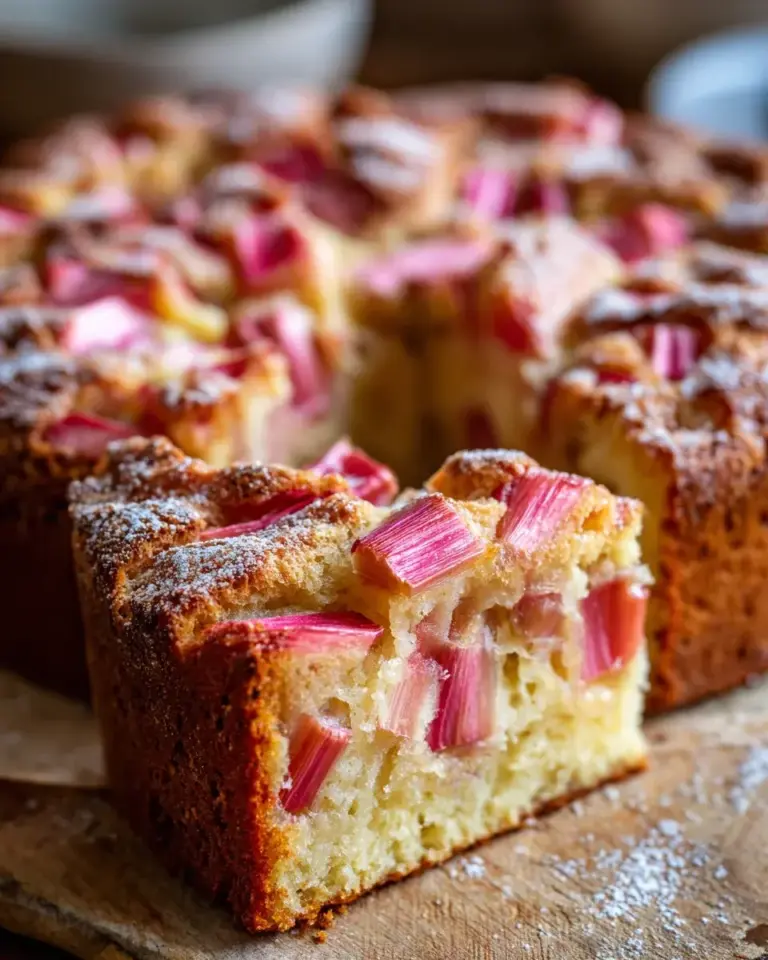 Schneller Rhabarberkuchen