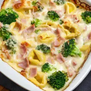 Schneller Tortellini Auflauf Käse Sahne