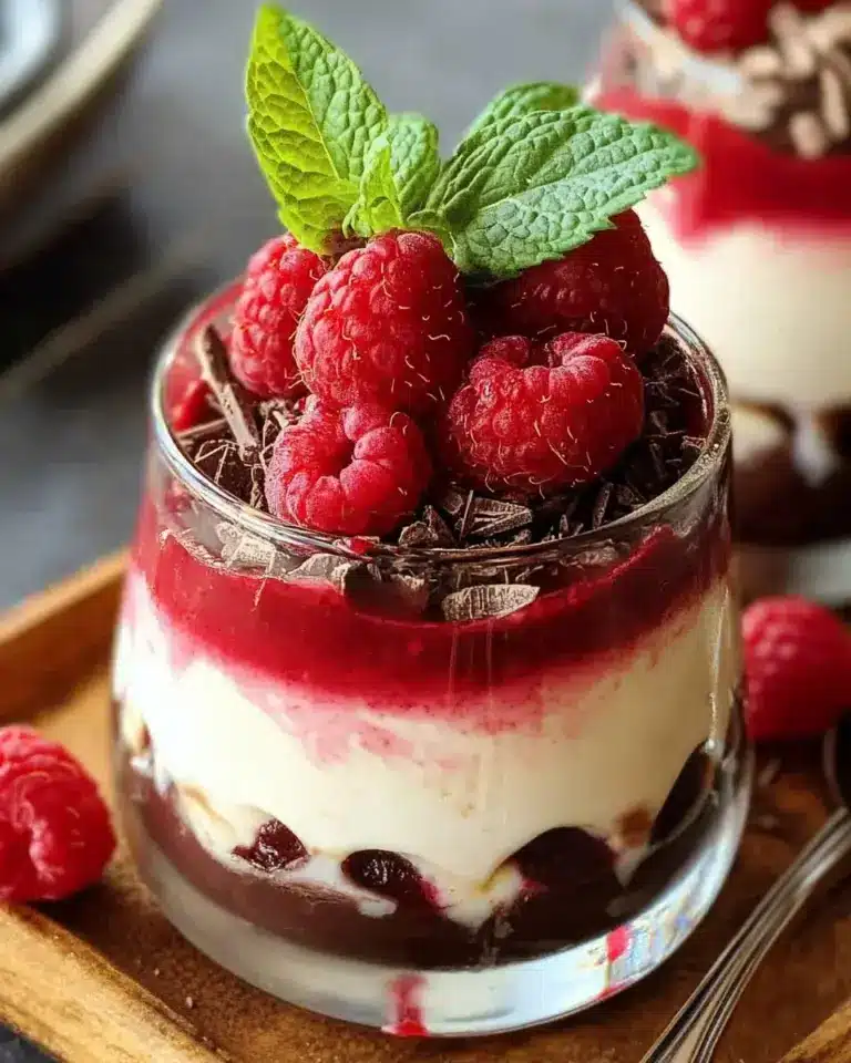 Schokokuss-Dessert im Glas mit Himbeeren: Schnelles 15-Minuten-Rezept (2024)