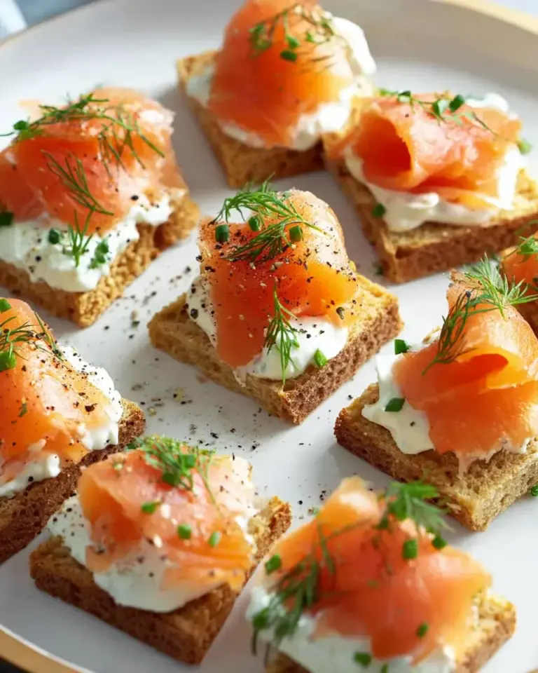 Smoked Salmon Canapes