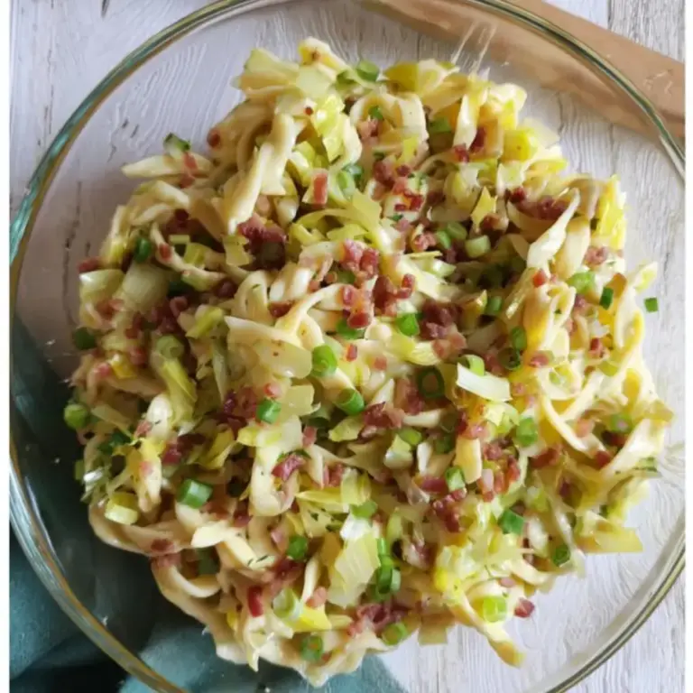 Spätzlesalat mit Lauch: Einfaches Rezept in 7 Schritten – Muma’s Kitchen
