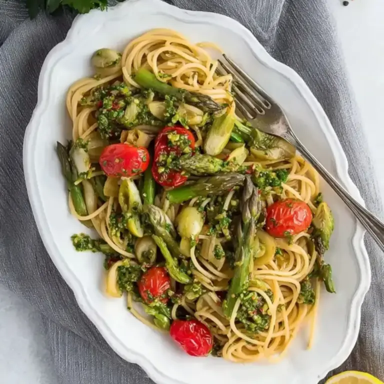 Spaghetti mit grünem Spargel und Gremolata – Bestes Rezept – Noras Kreationen