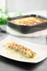 Low Carb Spargel-Auflauf mit Kochschinken