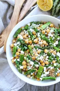 Spargel Kichererbsen Quinoa Salat