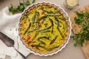 Spargel-Quiche vegan