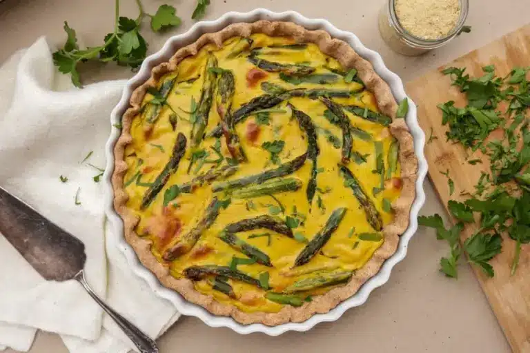 Spargel-Quiche vegan