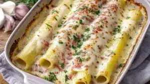 Spargel Schinken Röllchen überbacken einfach zubereiten