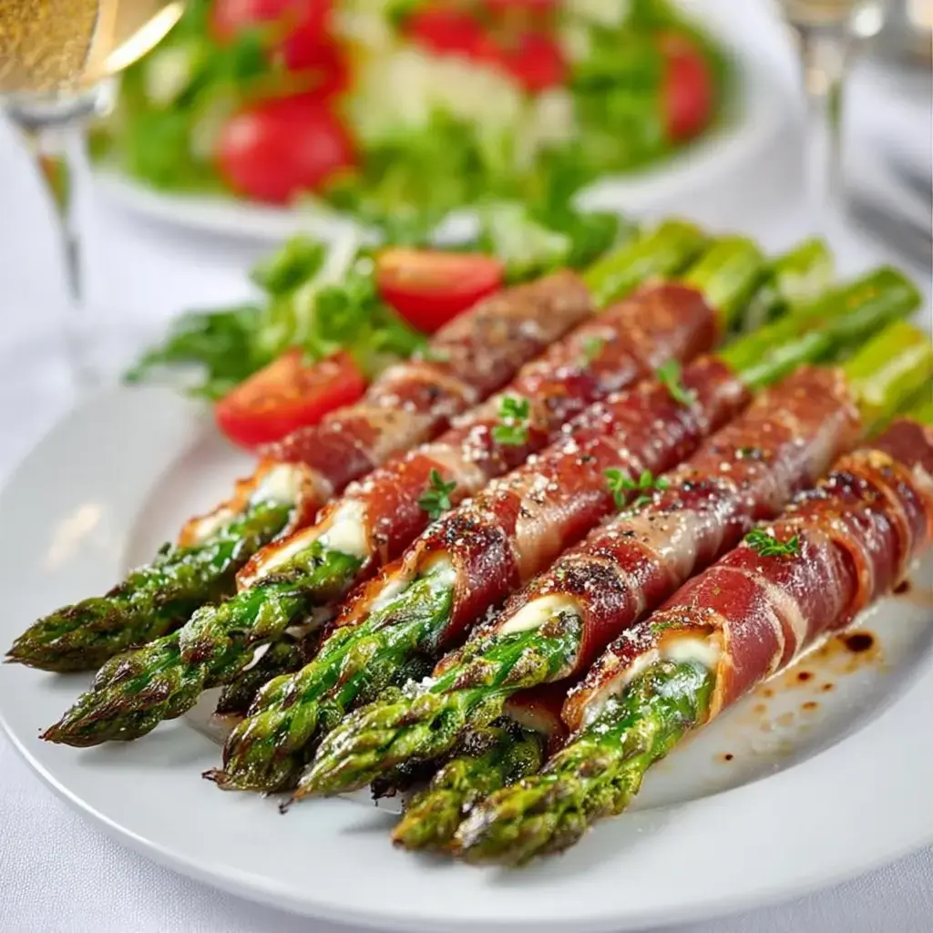 Spargel im Schinkenmantel