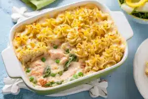 Leckerer Spargelauflauf mit Lachs und Kartoffelp眉ree: Feines aus dem Ofen