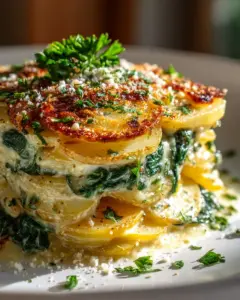 Der beste Spinat-Kartoffel-Knoblauch-Auflauf Rezept!