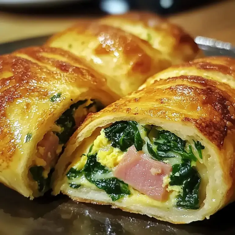 Spinat Schinken Frühstücksrollen: Perfekte, köstliche Vielfalt