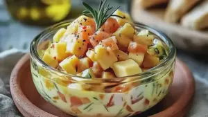 Thunfischsalat mit Ei und Gurke