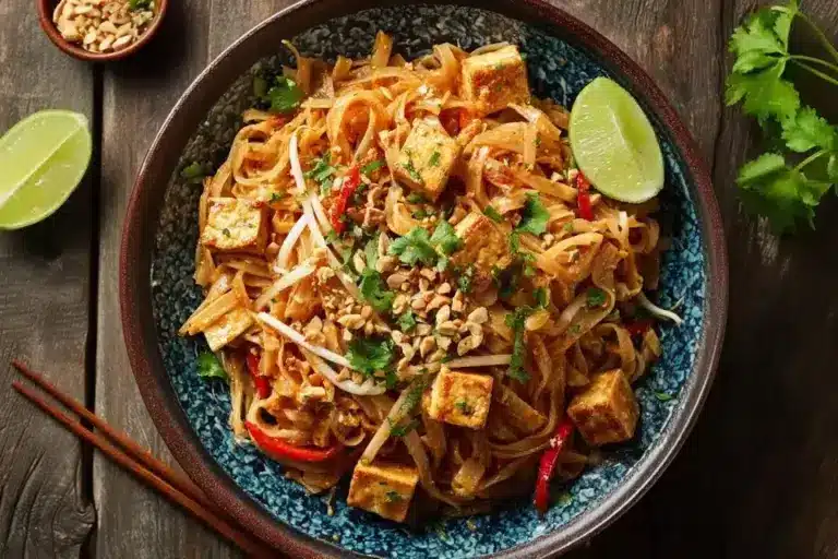 Tofu Pad Thai mit Erdnusssauce – würzig, cremig & einfach lecker