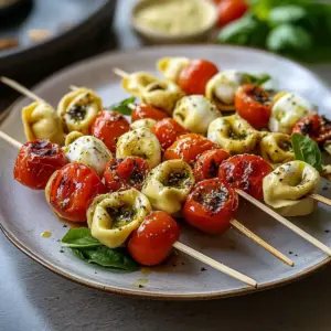 Tortellini-Spieße Tomate Mozzarella – das perfekte Fingerfood