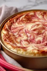Dairy-Free Strawberry Rhubarb Cheesecake – moanaskitchen