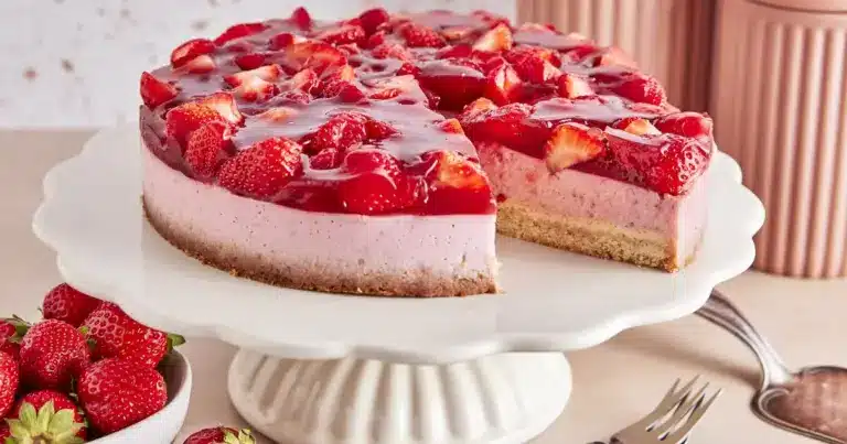 Vegane Erdbeertorte