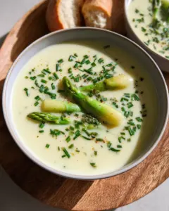 Vegane Spargelcremesuppe