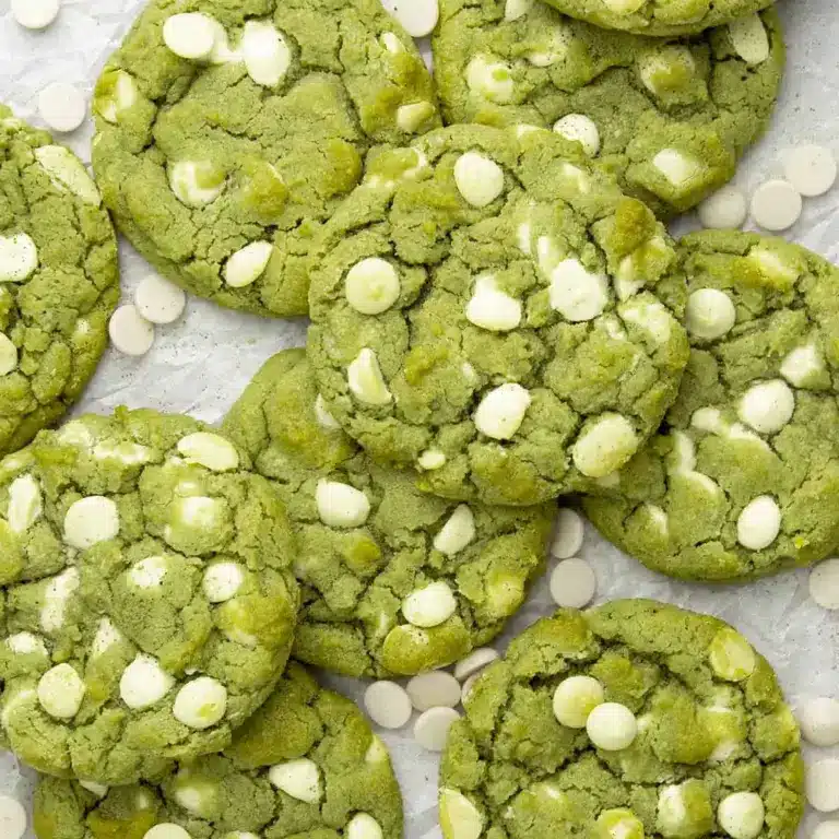 White Chocolate Matcha Kekse