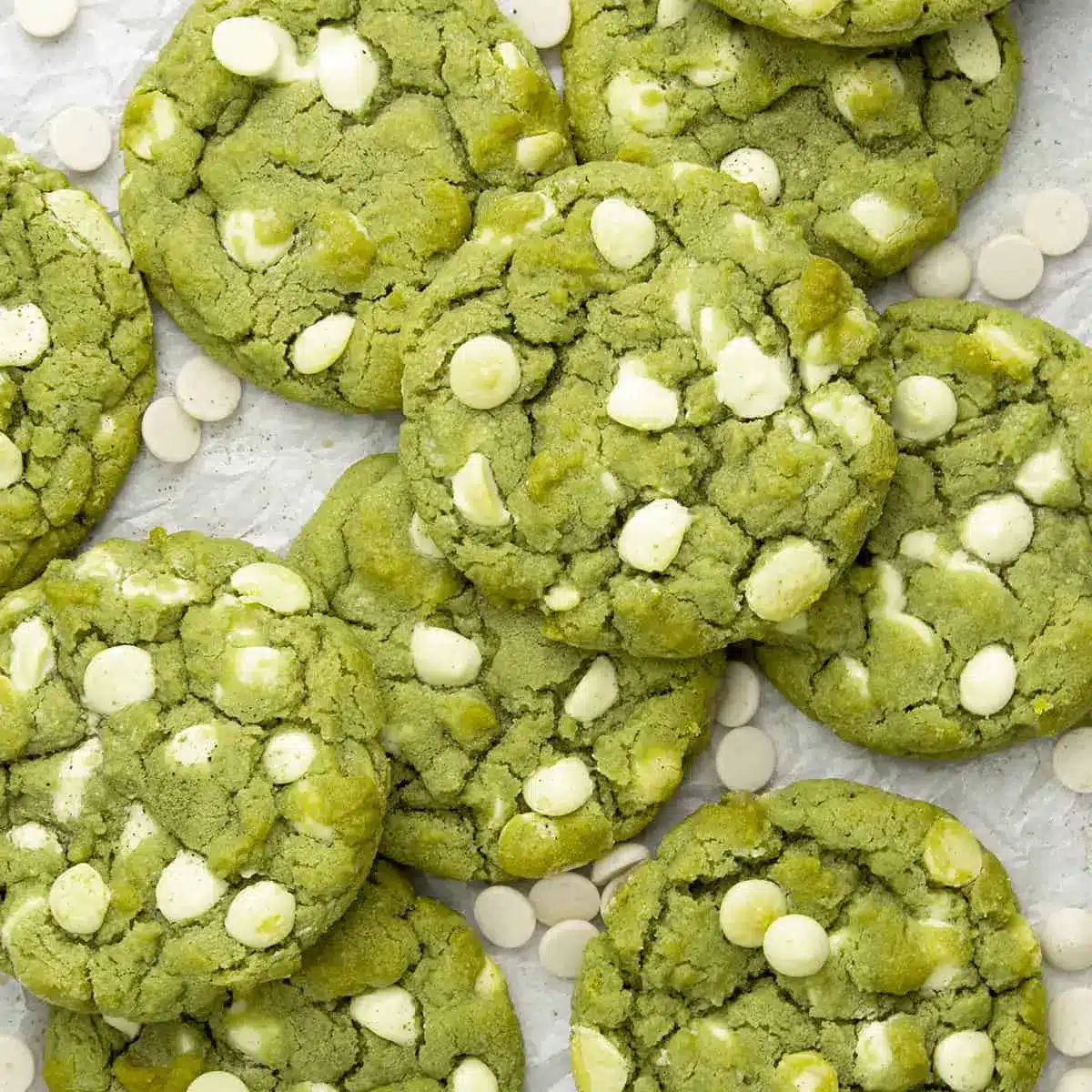 White Chocolate Matcha Kekse