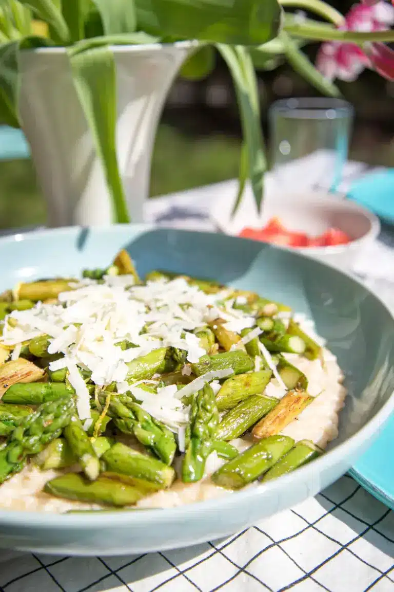 Zitroniges Risotto mit grünem Spargel | tastesheriff
