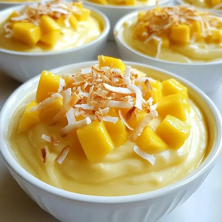 Creamy Low-Carb Mango Coconut Pudding Rezept Einfach – Recipe Website