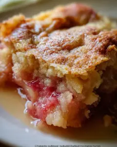 Altmodischer Rhabarberpuddingkuchen