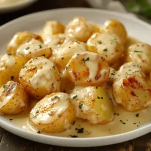 Irresistibly Creamy Garlic Sauce Baby Potatoes You’ll Crave